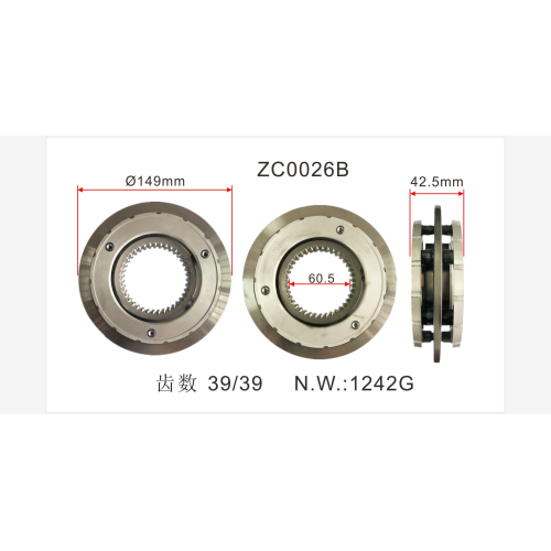 Европейское ручное руководство по коробке передач синхронизатор OEM A6144 для Eaton Veloc T6395